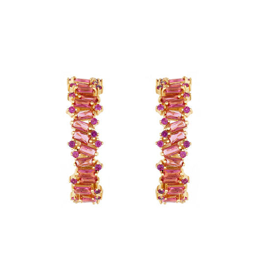 HOOPS IRREGULAR BAGUETTES RUBÍ