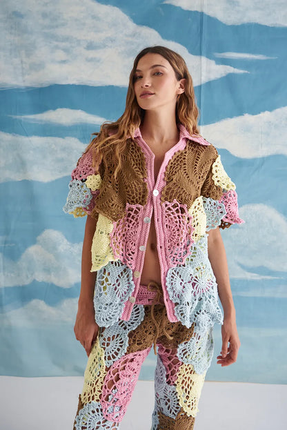 DANCE & BLOOM TEE IN LIGHT PASTELS & DANCE & BLOOM PANTS IN LIGHT PASTELS
