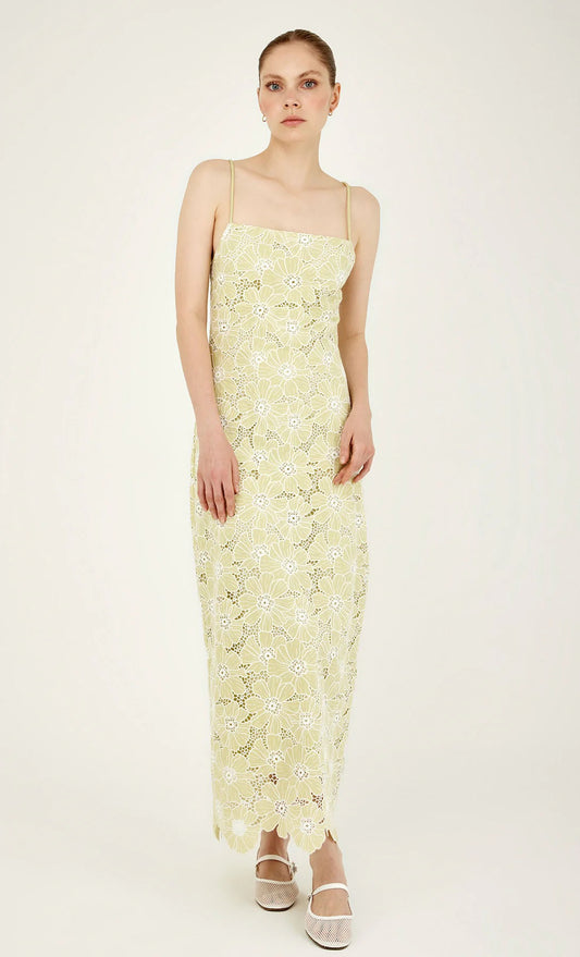PANDURATA GREEN MIDI DRESS