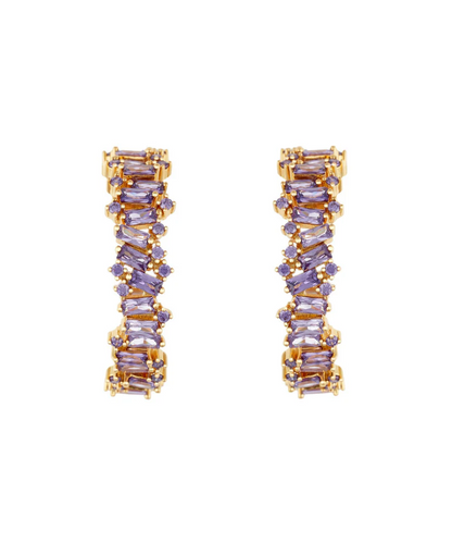 HOOPS IRREGULAR BAGUETTES AMATISTA