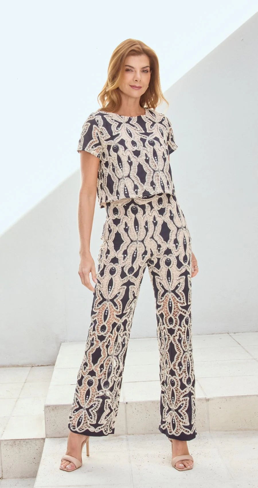 SET CAMISA MANGAS PANTALON TURQUI CARO CRUZ