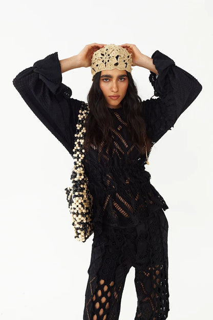 FLOW WITH THE SUNSET & WAVES IN BLACK