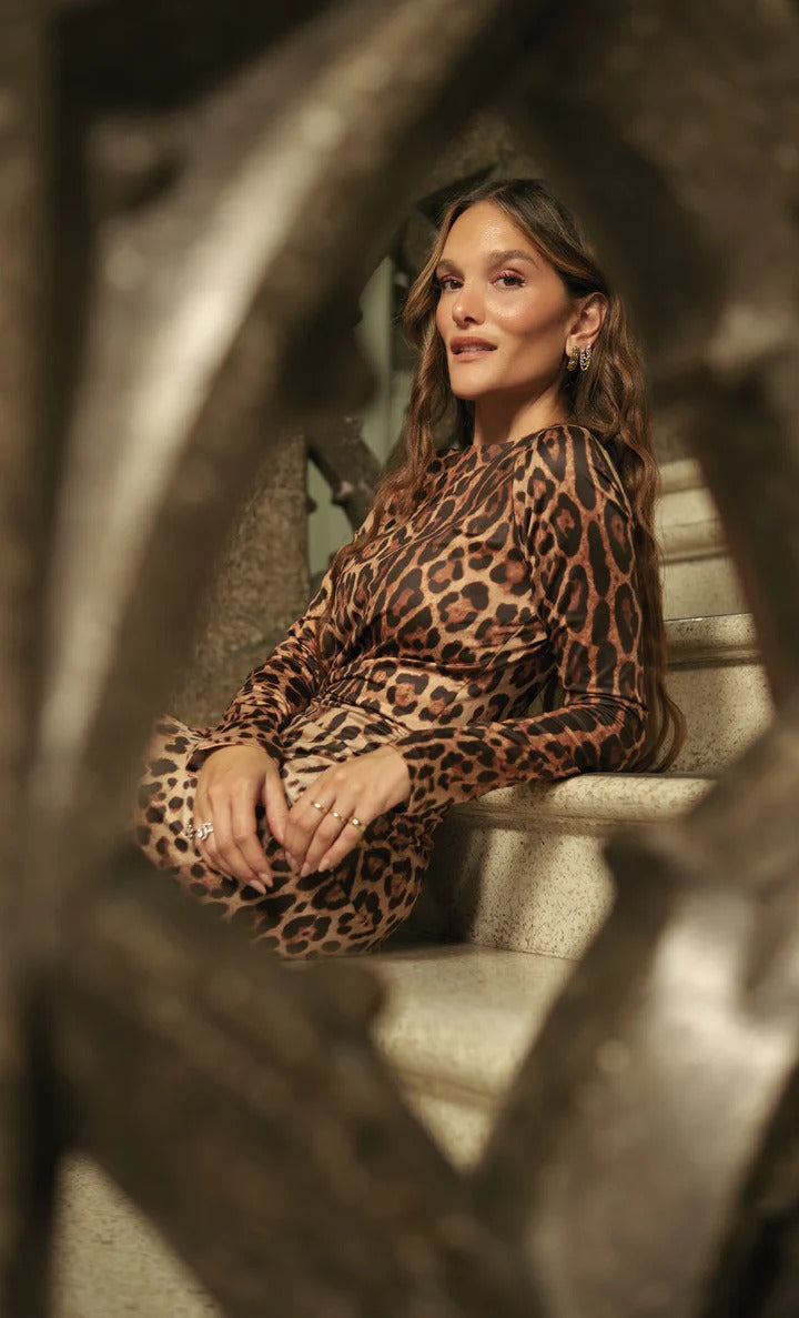 LONG DRESS MAURA CHEETAH