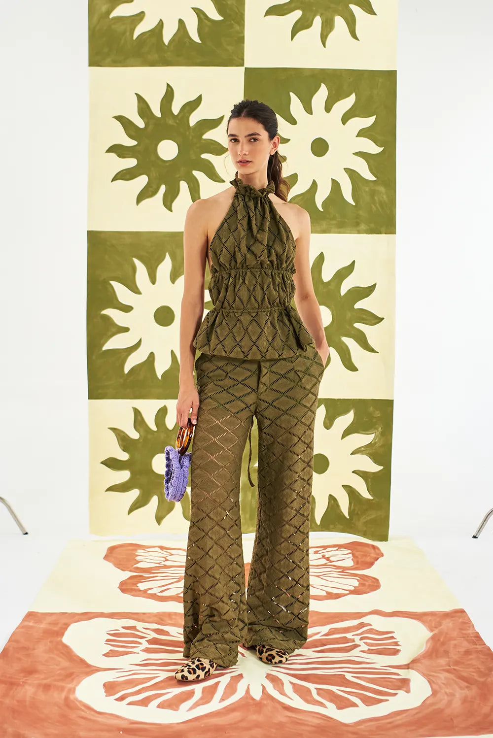 MOONLIGHT DANCING PANTS AND SAVAGE RUFFLE TOP