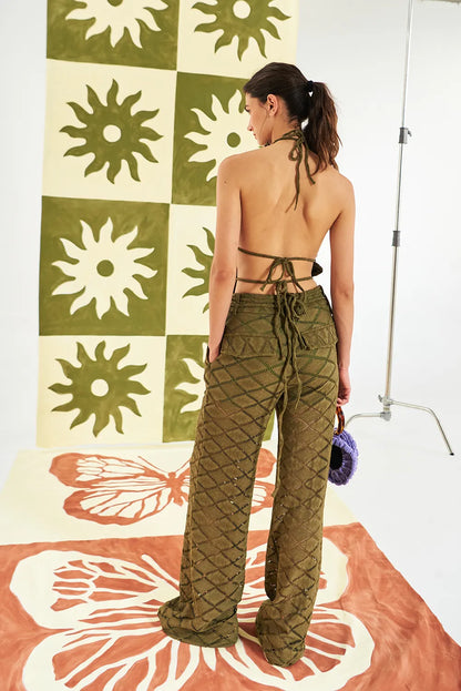 MOONLIGHT DANCING PANTS AND SAVAGE RUFFLE TOP