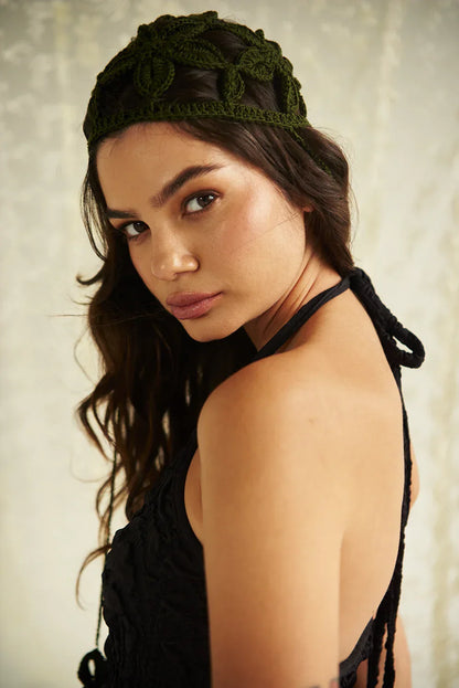 PETAL PUNCH HAT IN GREEN