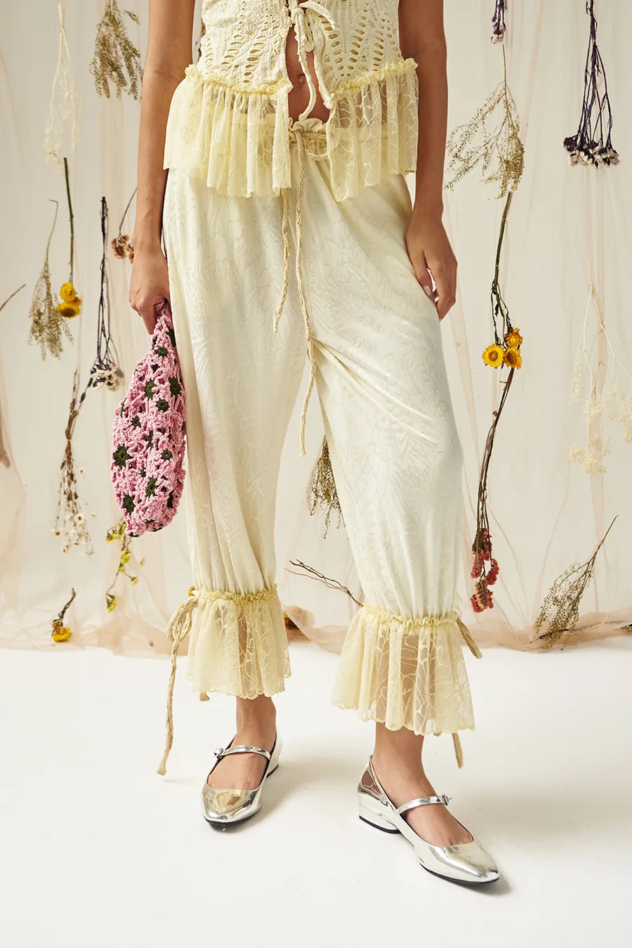 LOVE AFFAIR TOP IN BUTTER & ROMANCE DANCE AFFAIR PANT IN BUTTER