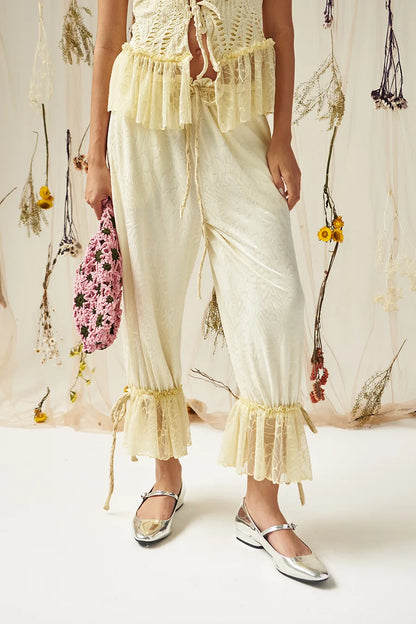 LOVE AFFAIR TOP IN BUTTER & ROMANCE DANCE AFFAIR PANT IN BUTTER