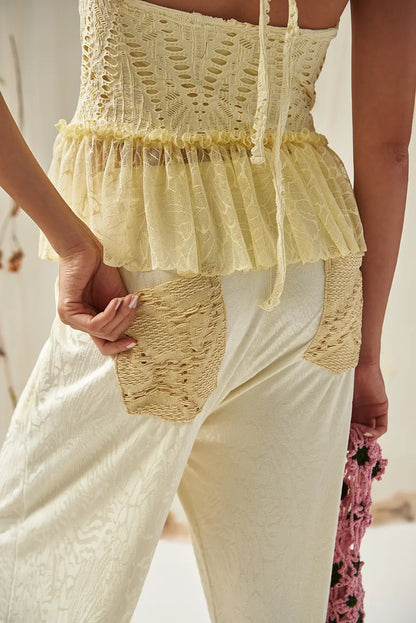 LOVE AFFAIR TOP IN BUTTER & ROMANCE DANCE AFFAIR PANT IN BUTTER