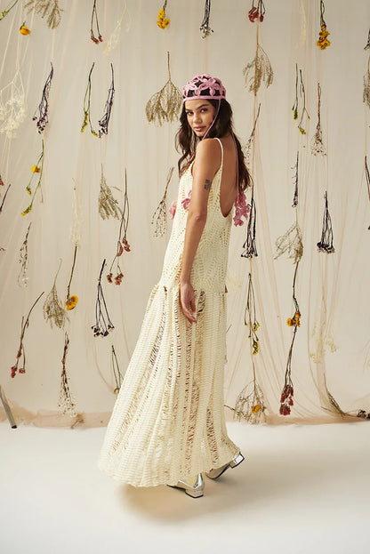 WID LIFE DRESS IN BUTTER
